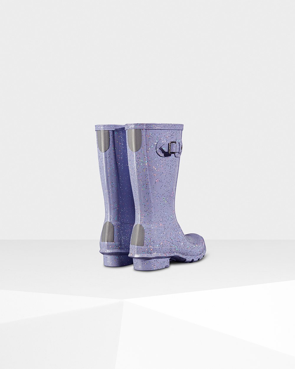 Kids Hunter Original Big Giant Glitter | Rain Boots Purple | NZ-17654-DHJW